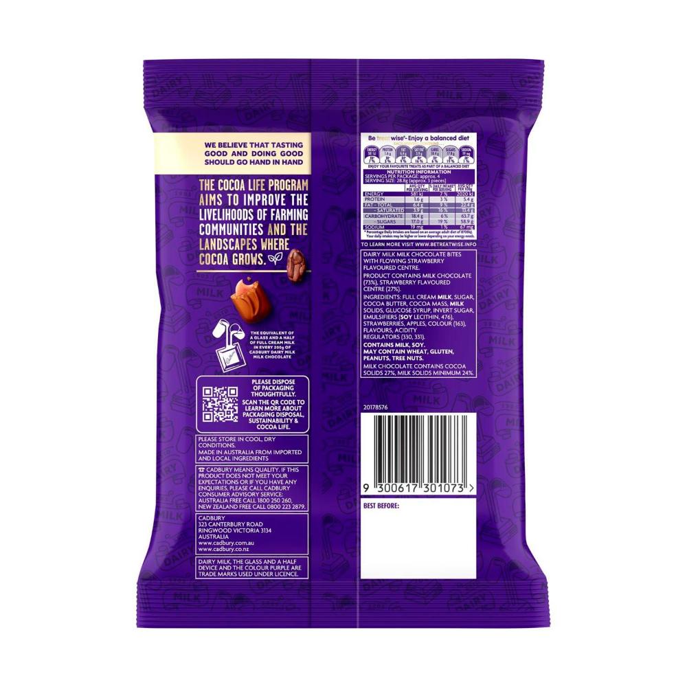 Cadbury Dairy Milk Strawberry Chocolate Bites - 142g