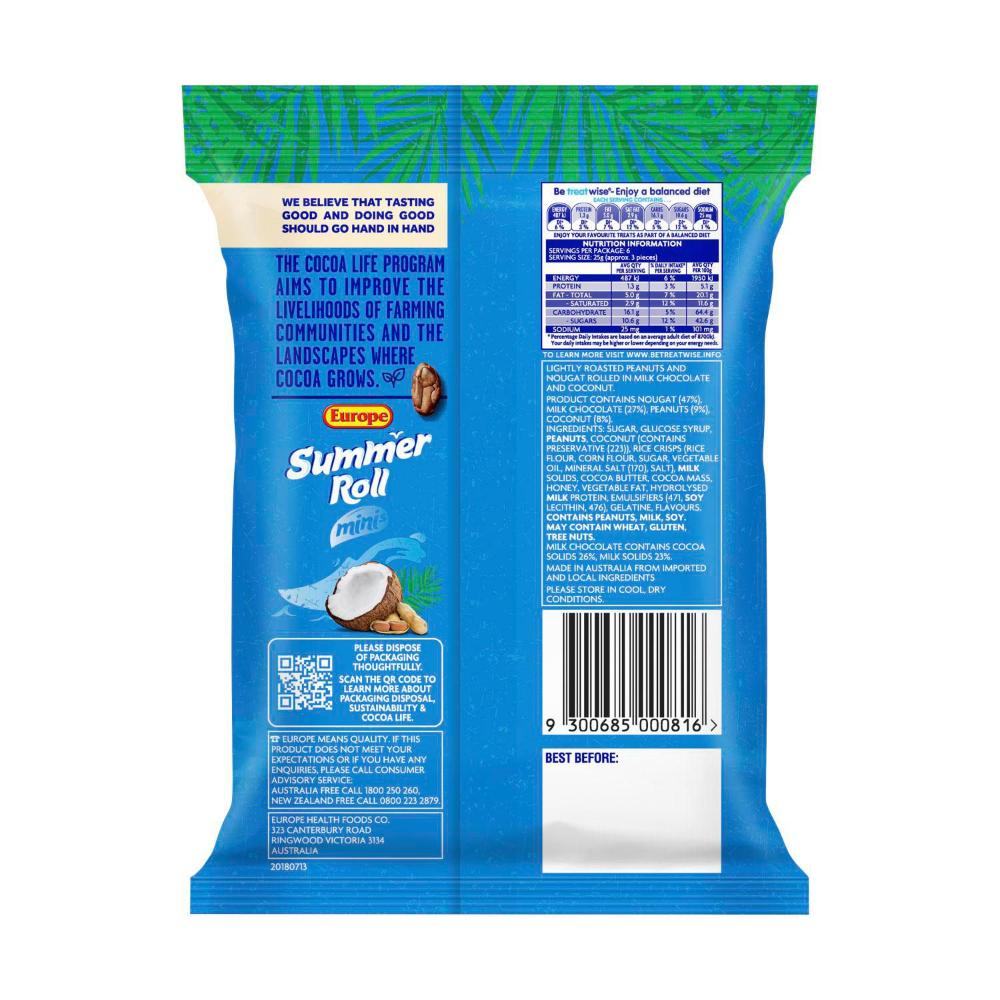 Europe Summer Roll Chocolate Bites - 150g