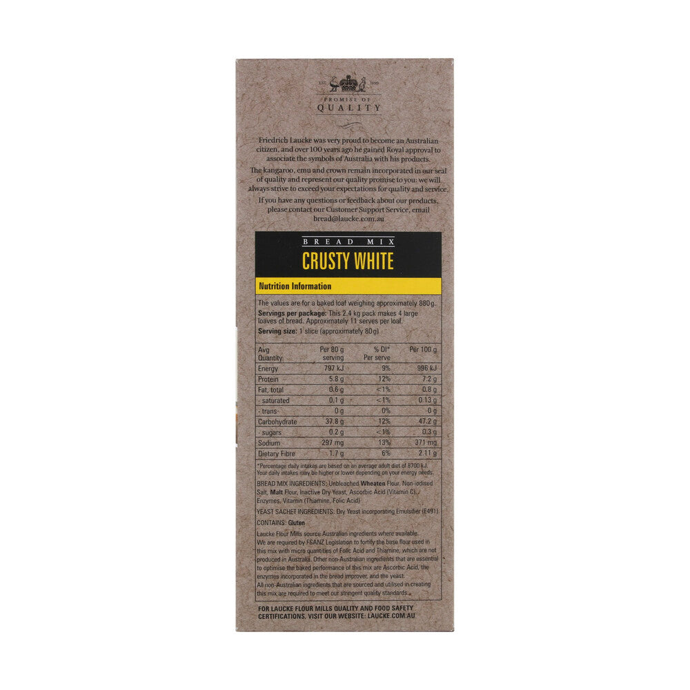 Laucke White Crusty Flour Bread Mix - 2.4kg
