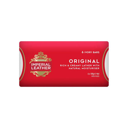 Imperial Leather Original Bar Soap Toilet Soap 6 Pack - 600g