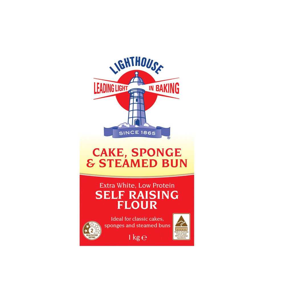 Lighthouse Cake, Sponge & Steamed Bun Self Raising Flour - 1kg