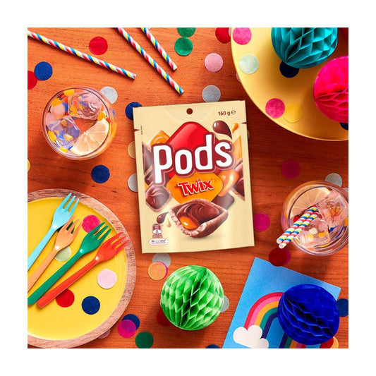 Pods Twix Chocolate Snack & Share Party Bag - 160g