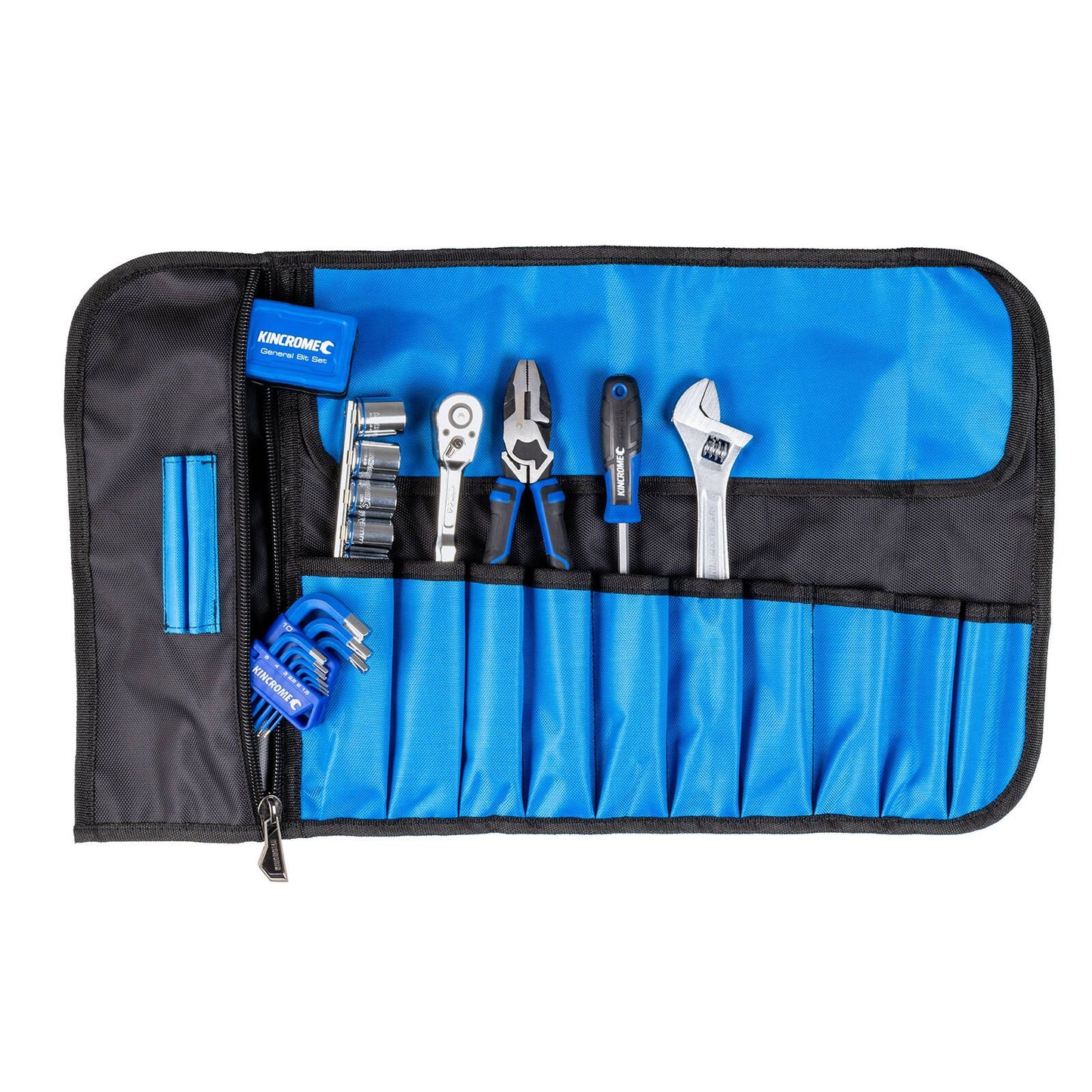 Kincrome Tool Roll Kit - 57 Piece - 110 x 380 x 100mm