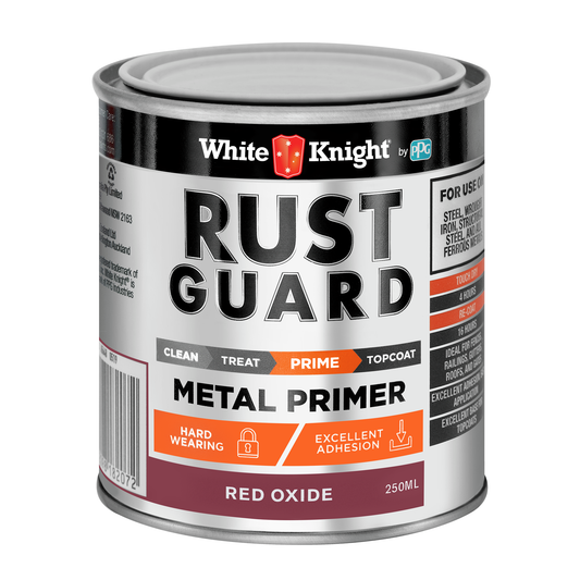 White Knight Rust Guard Metal Primer Paint - Red Oxide 1L