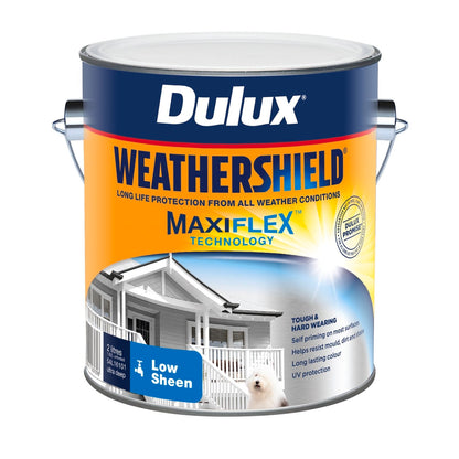 Dulux Weathershield Exterior Paint - 2L - Ultra Deep Low Sheen