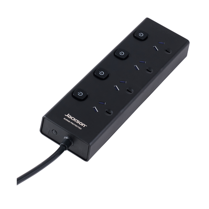 Jackson Powerboard - 4 Outlet - 1.8m - Black