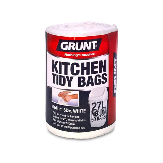 Grunt Kitchen Tidy Bags - 27L - 50 Pack