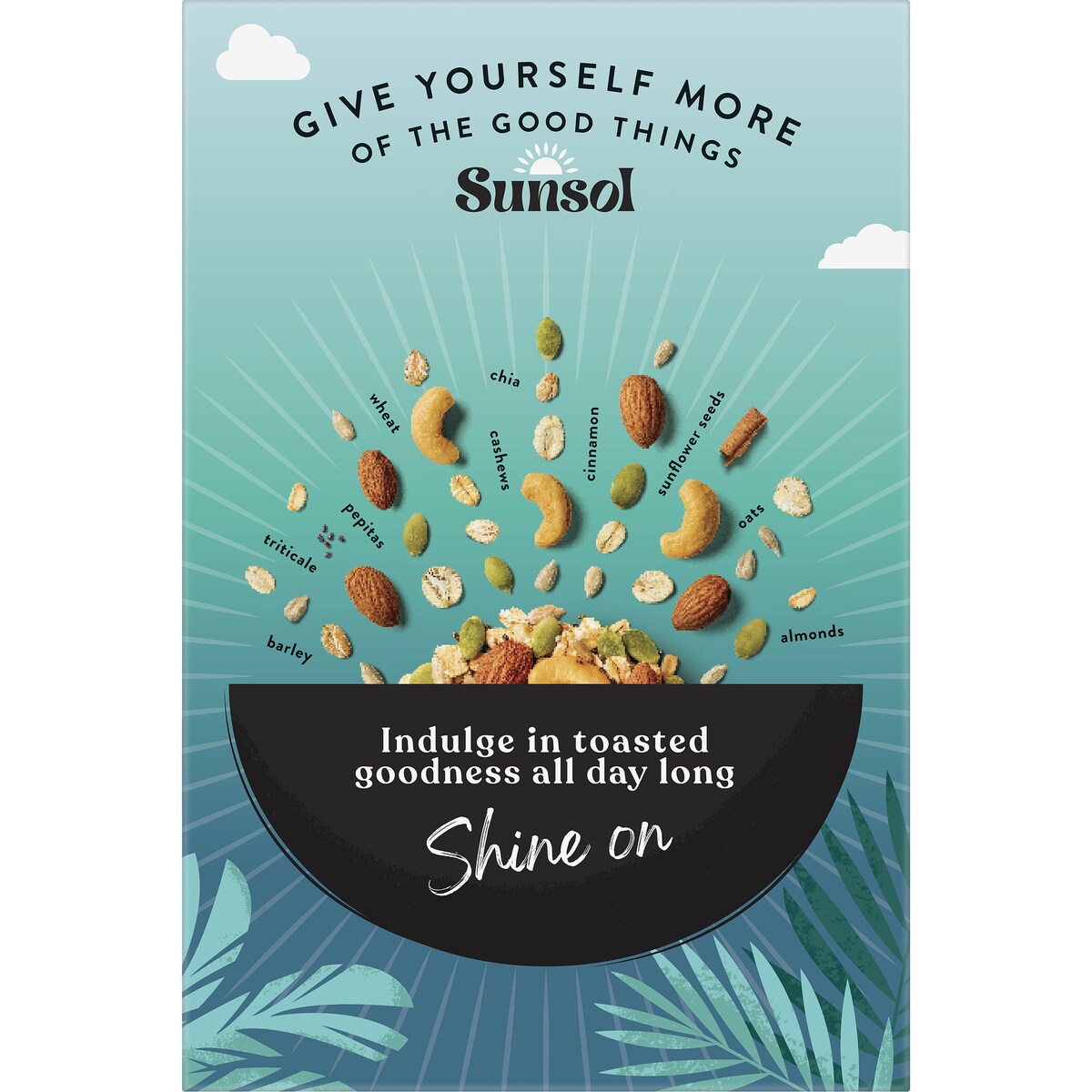 Sunsol Toasted Muesli Almond Cashew & Chia 500g