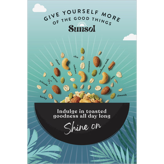 Sunsol Toasted Muesli Almond Cashew & Chia 500g