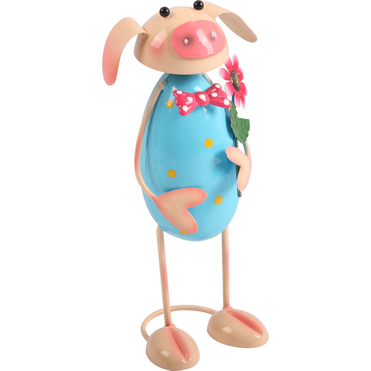 Green Gardener Metal Bobbing Pig Each