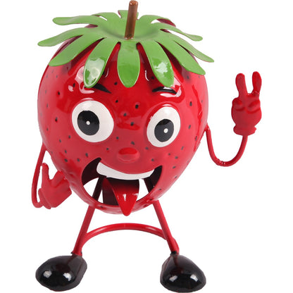 Green Gardener Metal Bobbing Strawberry Each