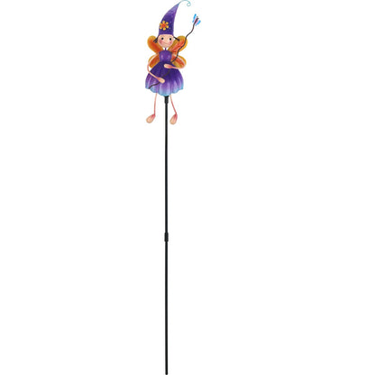 Green Gardener Metal Stake Fairy Purple Each