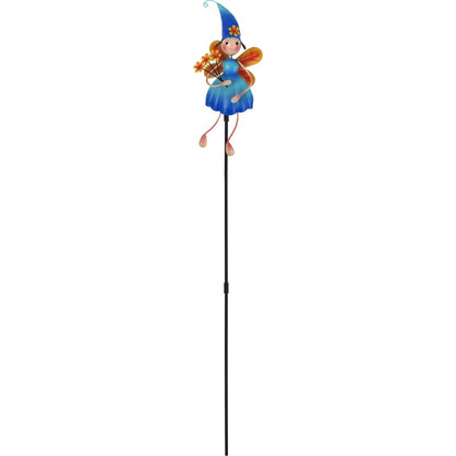 Green Gardener Metal Stake Fairy Blue Each