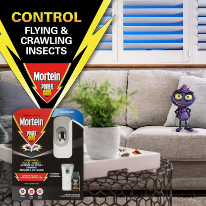 Mortein Powergard Odourless Multi-Insect Automatic Spray 154g
