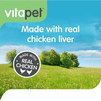 Vitapet Rawhide Barrels Filled With Chicken Liver 400g