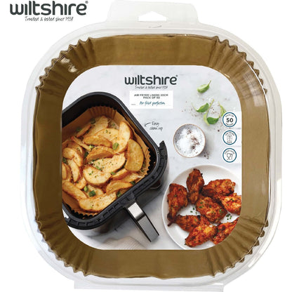 Wiltshire Air Fryer Liners 20cm Square 50 Pack