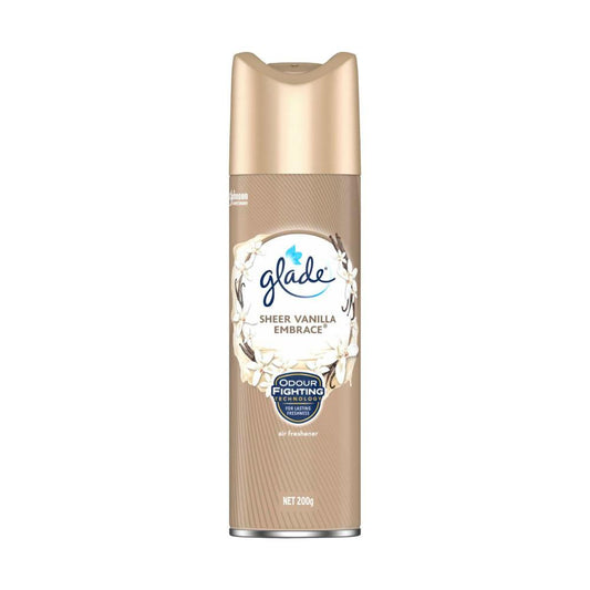 Glade Aerosol Air Freshener Essence Of Vanilla - 200g