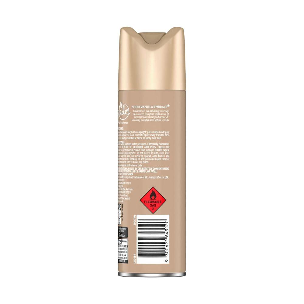 Glade Aerosol Air Freshener Essence Of Vanilla - 200g