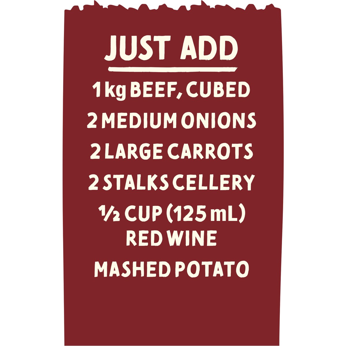 McCormick Slow Cooker Beef & Red Wine Casserole Recipe Base 40g