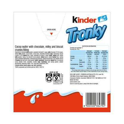 Kinder Tronky Multipack Biscuit Bars 5 Pack - 90g
