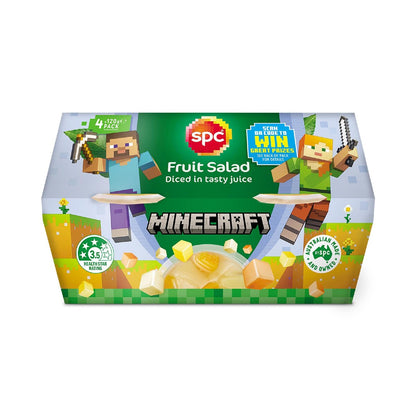 SPC Diced Fruit Salad In Juice Fruit Cups 4 x 120g
