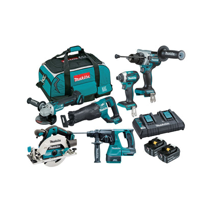 Makita Brushless Combo Kit - 6 Piece - 18V - DLX6109TX1