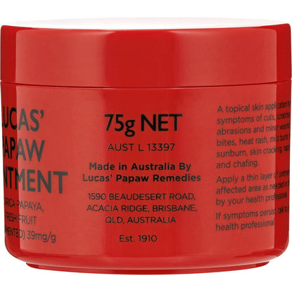Lucas Papaw Lip Care Ointment 75g