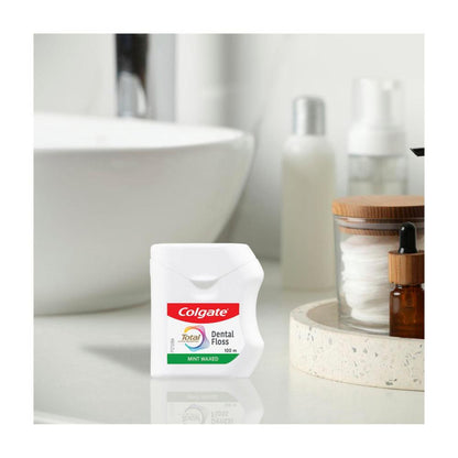 Colgate Total Mint Waxed Dental Floss - 100metre