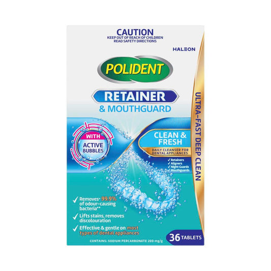 Polident Tablets Retainer & Mouthguard - 36 pack