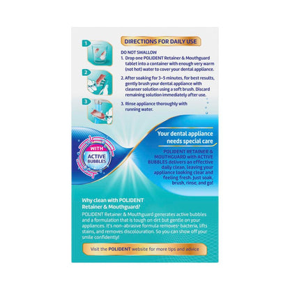 Polident Tablets Retainer & Mouthguard - 36 pack