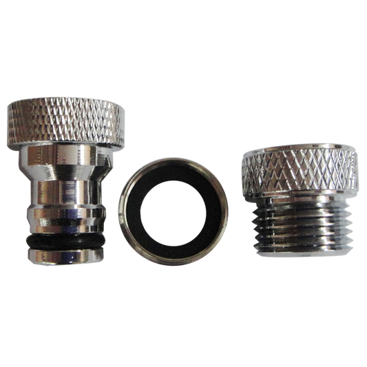Kinetic 3 Piece Aerator Adaptor Kit - Chrome Plated