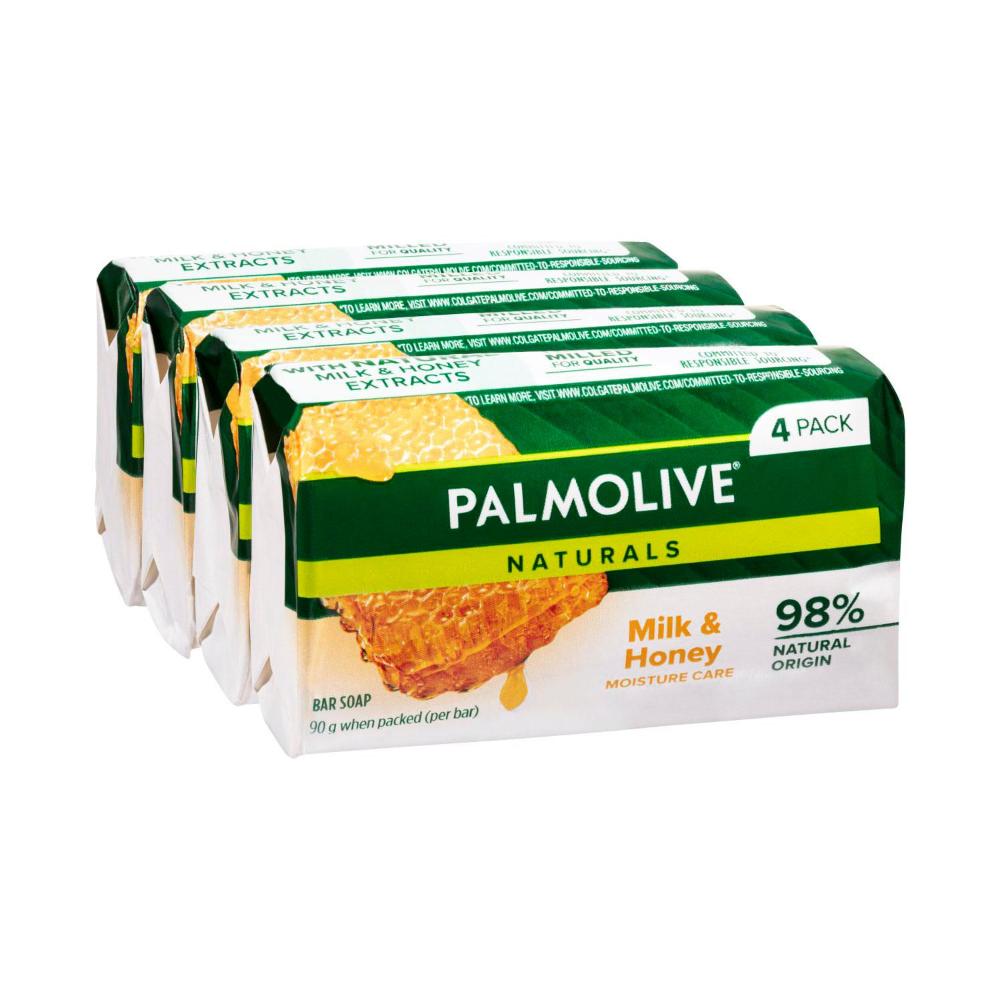 Palmolive Naturals Replenishing Milk & Honey Soap - 4 pack