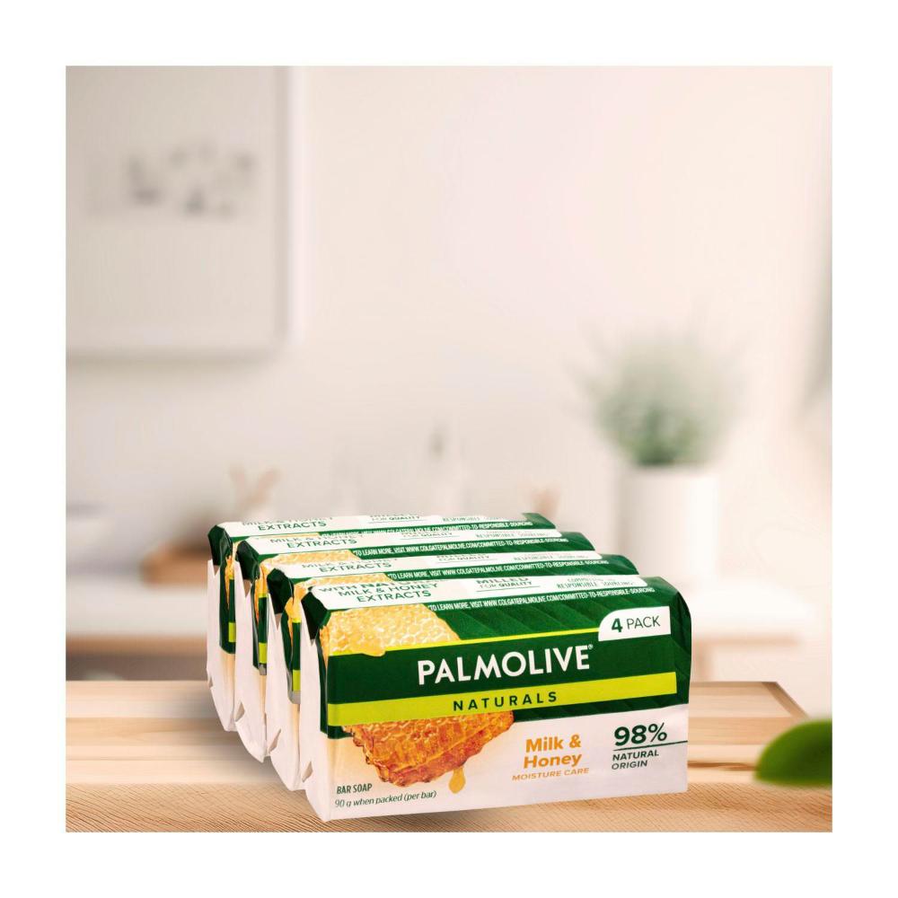 Palmolive Naturals Replenishing Milk & Honey Soap - 4 pack