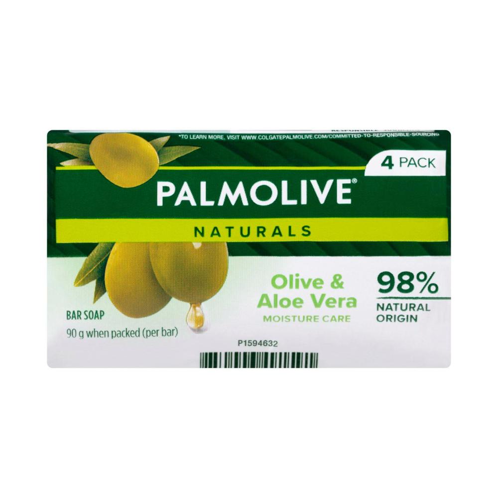 Palmolive Naturals Aloe & Olive Soap - 4 pack