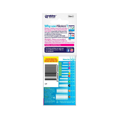 Piksters Interdental Brushes White Size 2 - 10 pack