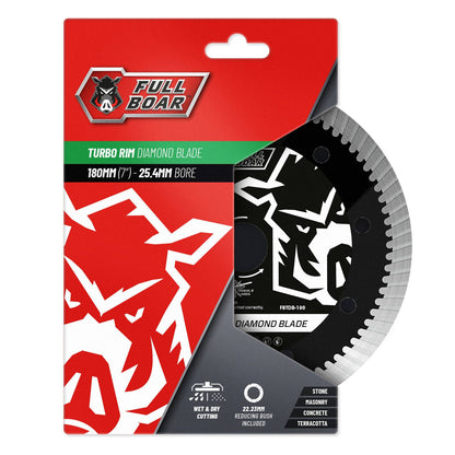 Full Boar Turbo Rim Diamond Blade - 180mm