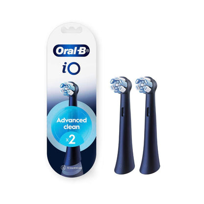Oral B Io Ultimate Clean Electric Toothbrush Replacement Head Black - 2 Pack