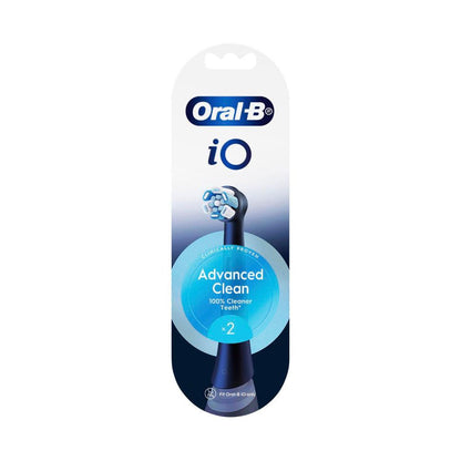 Oral B Io Ultimate Clean Electric Toothbrush Replacement Head Black - 2 Pack