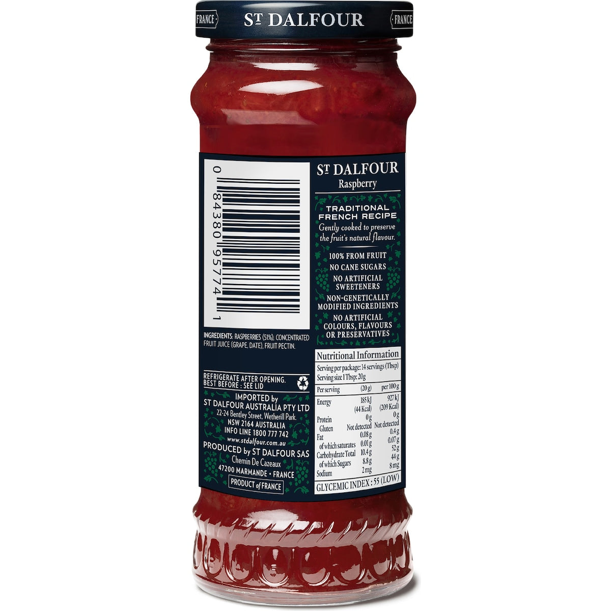 St Dalfour Raspberry 284g