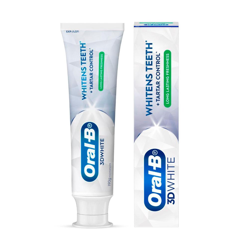 Oral B 3dwhite Long Lasting Freshness Whitening Toothpaste - 190g