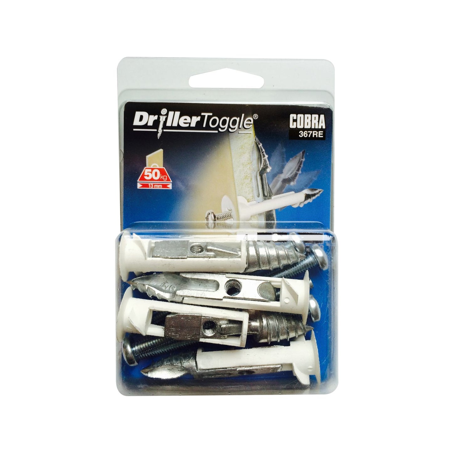 Cobra Anchor Drillertoggle Screws - 6 x 75mm - 4 Pack