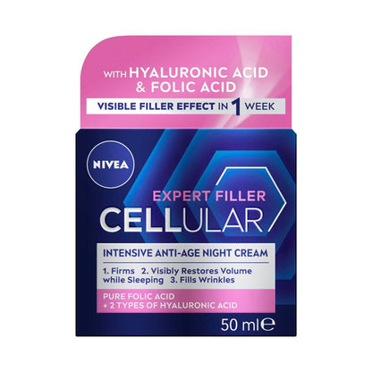 Nivea Cellular Expert Filler Intensive Anti Age Night Care - 50mL