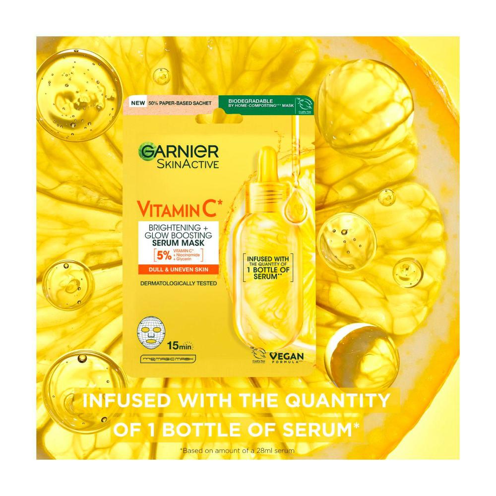 Garnier Vitamin C Brightening Tissue Mask - 28g