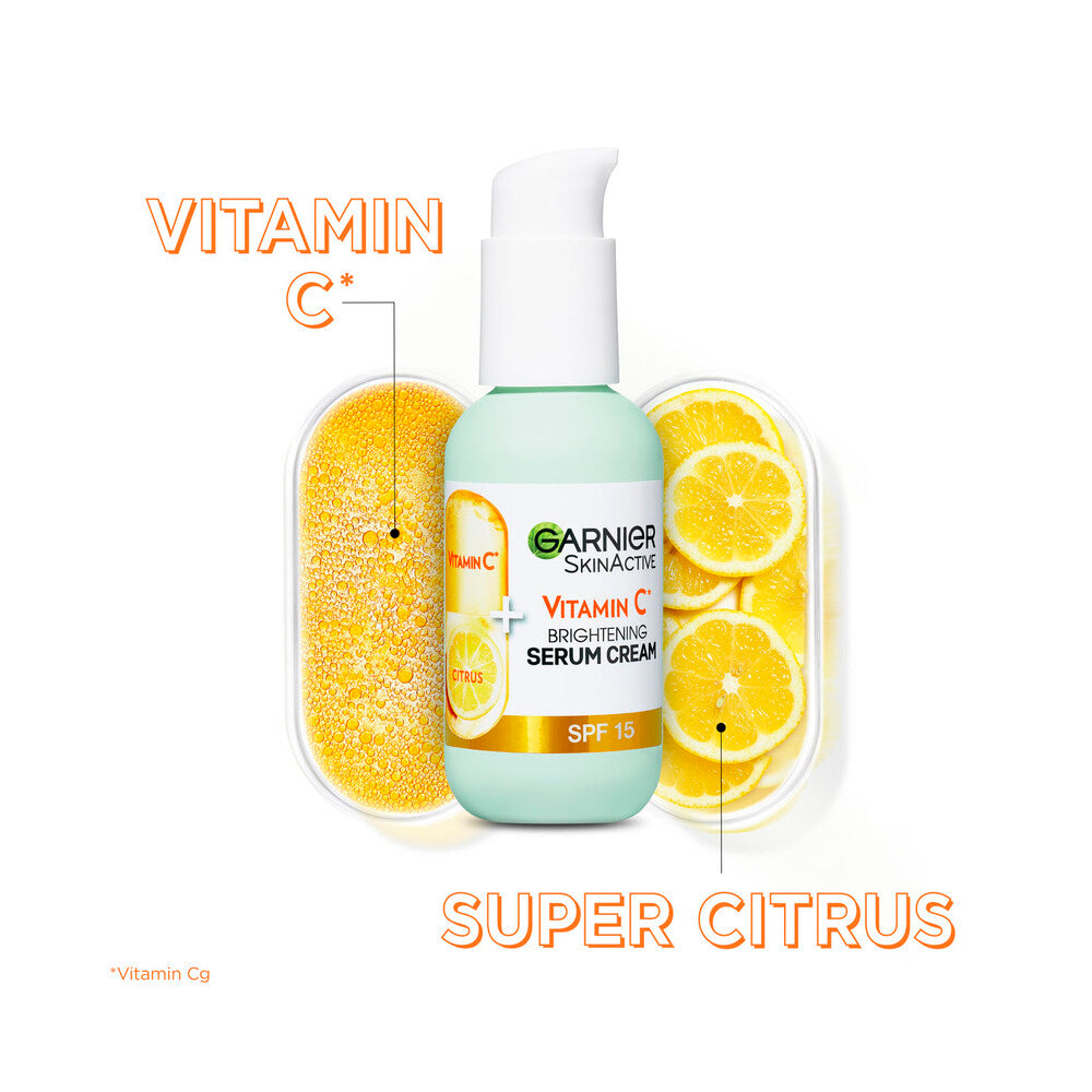 Garnier Vitamin C Brightening Serum Cream Spf15 - 50mL
