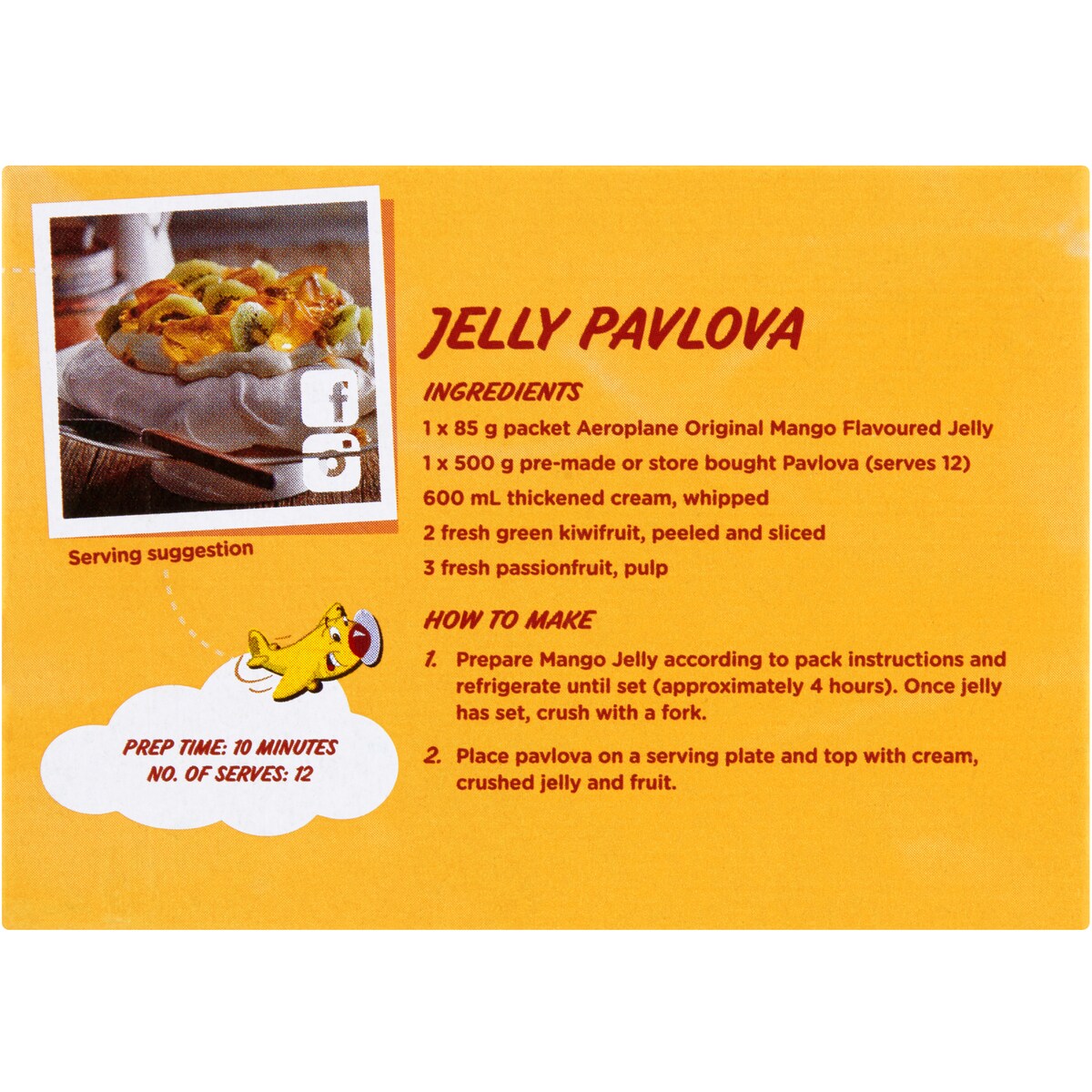 Aeroplane Original Mango Flavoured Jelly 85g