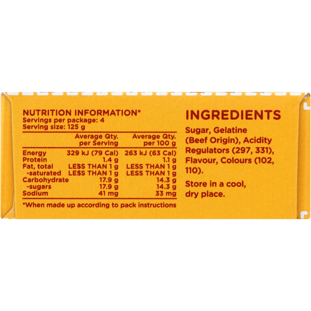 Aeroplane Original Mango Flavoured Jelly 85g