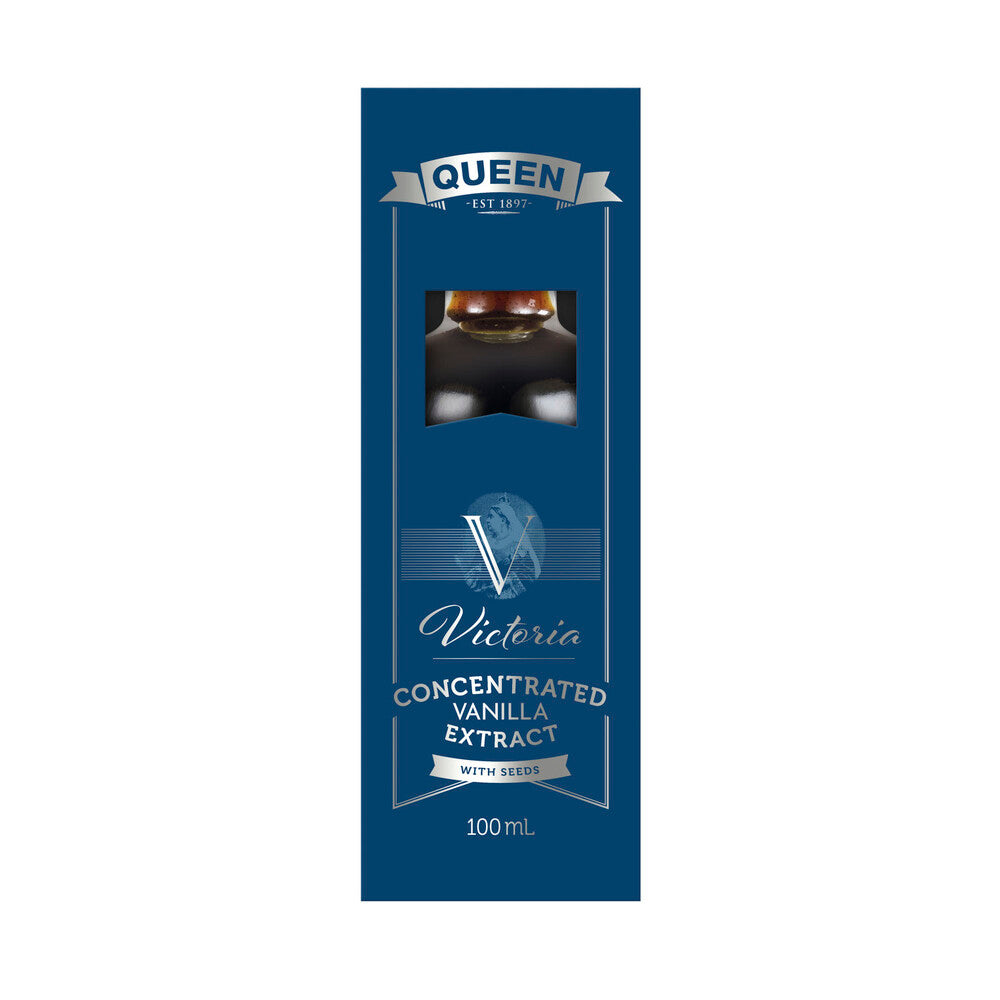 Queen Vic Concentrated Vanilla Extract W Seeds - 100mL