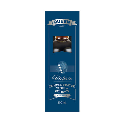 Queen Vic Concentrated Vanilla Extract W Seeds - 100mL