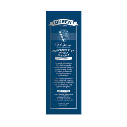 Queen Vic Concentrated Vanilla Extract W Seeds - 100mL
