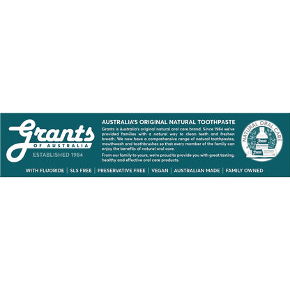 Grants Of Australia Complete Care Natural Toothpaste With Aloe & Mint 110g